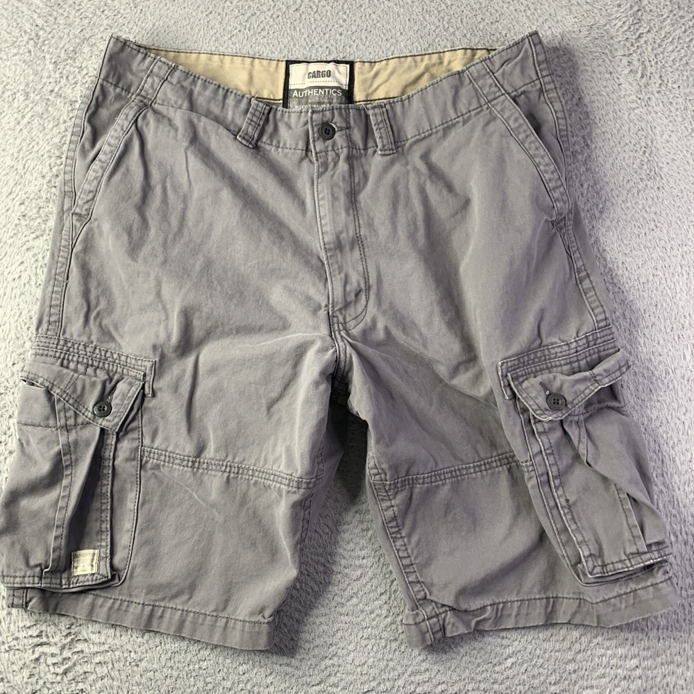 Signature By Levi Strauss Cargo Shorts Mens 40 (Fits 39) Khaki Authentics Casual